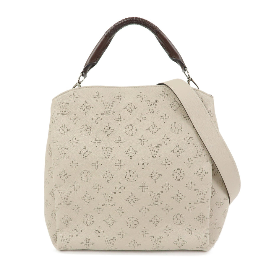 Louis Vuitton Babylone Mahina Leather Beige Bag