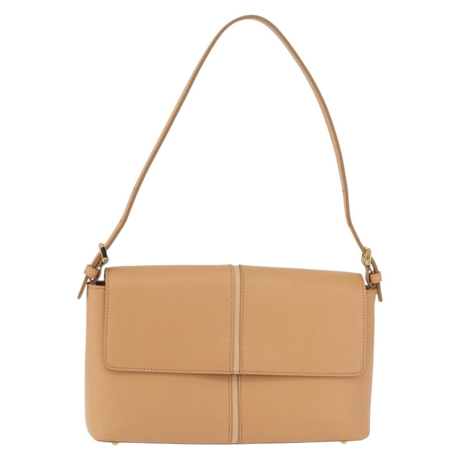 Burberry Shoulder Bag Leather Beige