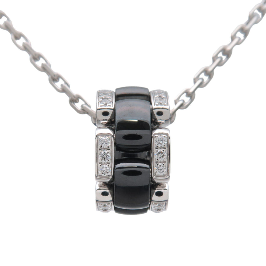 Chanel Ultra Pendant 18k White Gold With Diamonds And Hematite Silver White_gold Bijoux