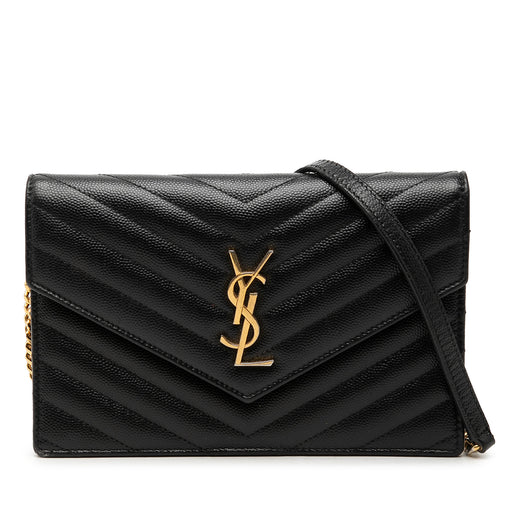 Grain De Poudre Chevron Cassandre Envelope Chain Wallet - Image 1