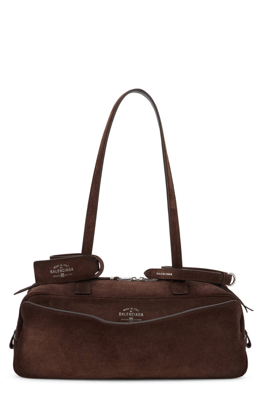 Balenciaga Carrie Shoulder Bag — Brown Calfskin
