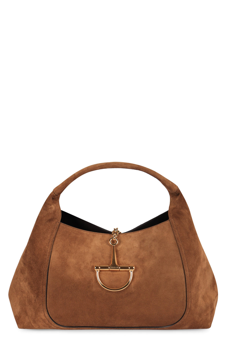 Gucci Softbit Maxi Shoulder Bag — Brown Calf