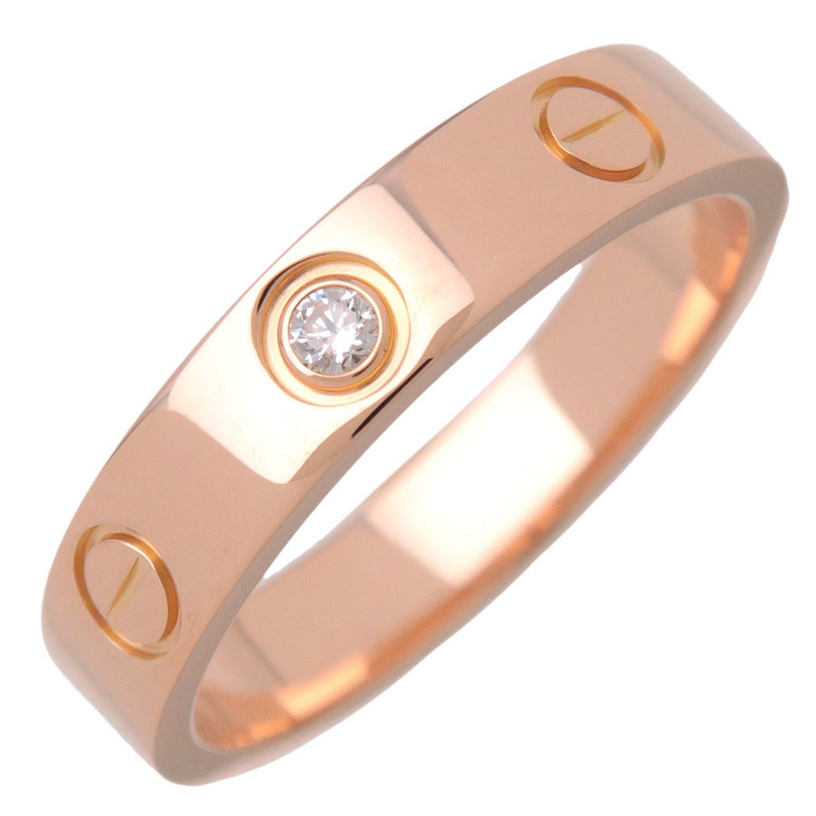 Cartier Love Wedding Band 1 Diamond 18k Rose Gold With Rose_gold Bijoux