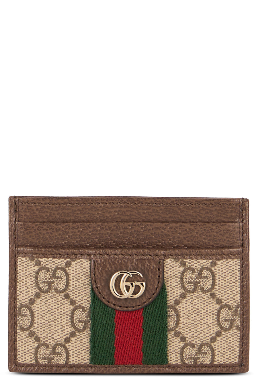 Gucci Ophidia Card Case — Beige Polyurethane Wallets & Purses