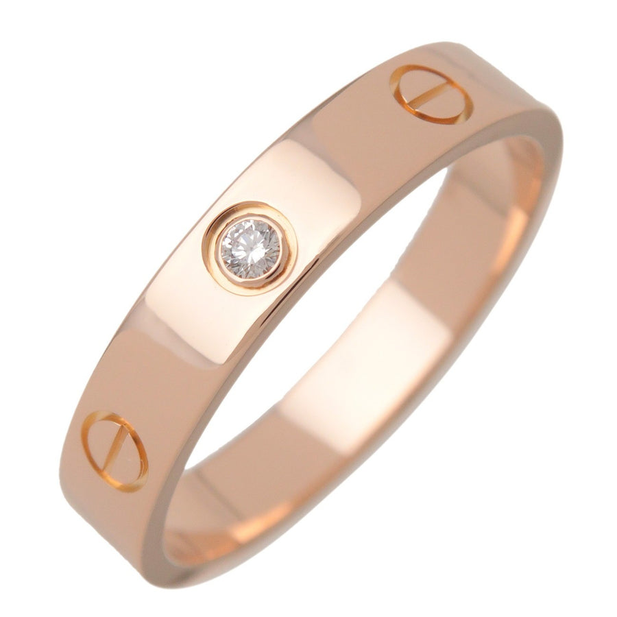 Cartier Love Wedding Band 1 Diamond 18k Rose Gold With Rose_gold Bijoux