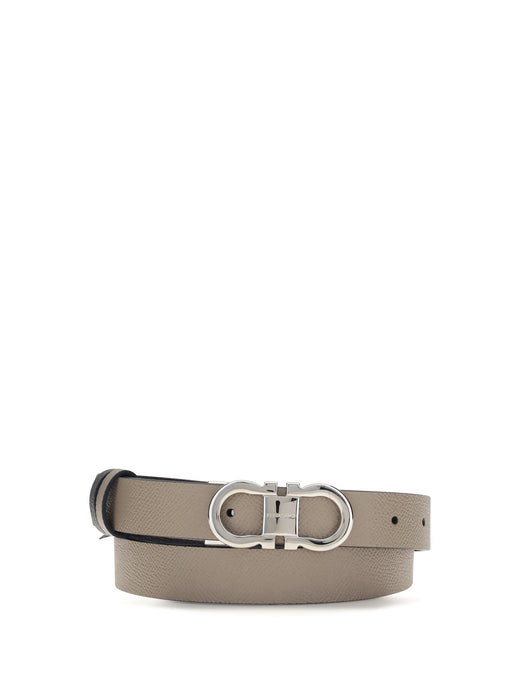 Ferragamo Belt — Taupe Calf Leather Bos Taurus