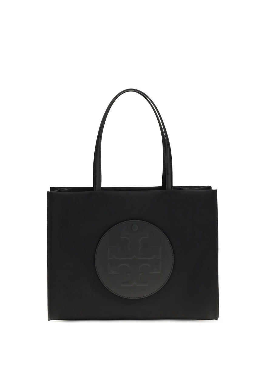 Tory Burch Ella Tote Bag — Black Polyamide