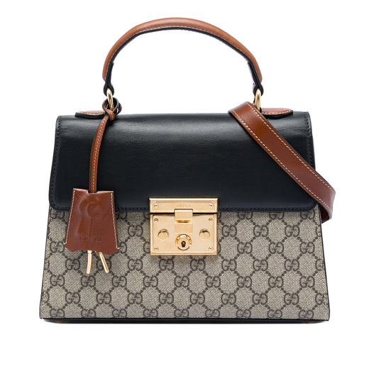 Small GG Supreme Padlock Satchel - Image 1