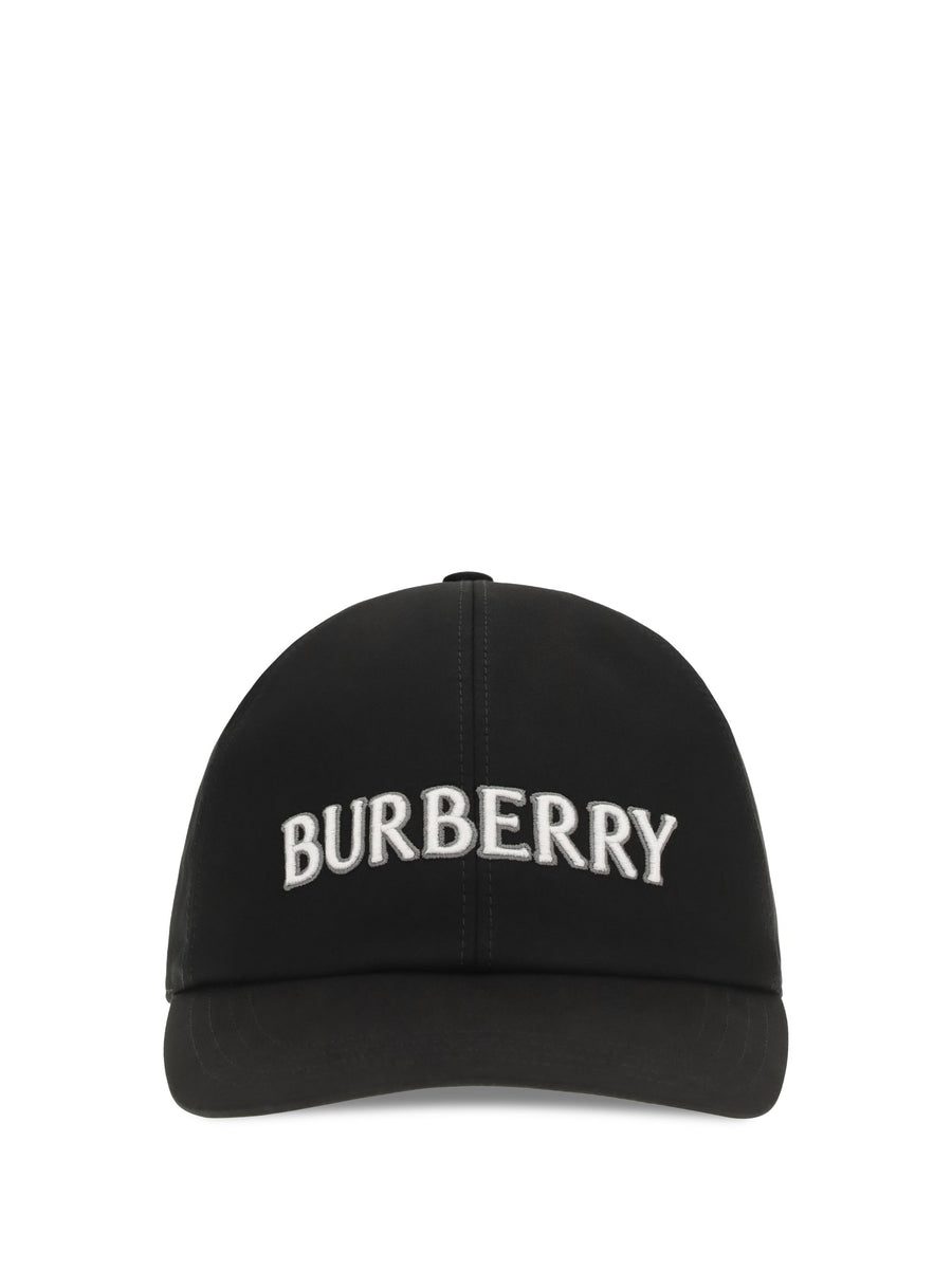 Burberry 8124432 Logo-Embroidered Cotton Baseball Cap — Black Caps