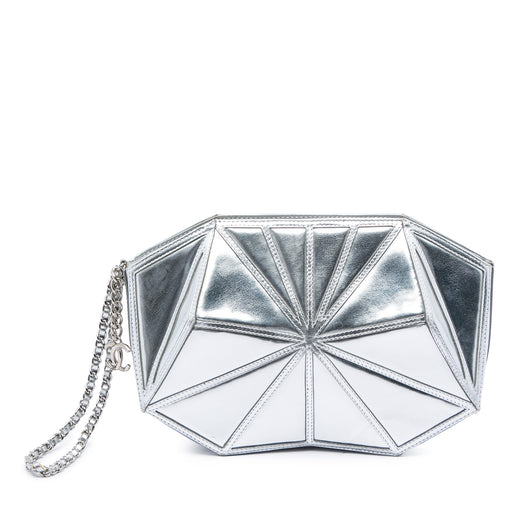 Metallic Lambskin Midnight Swim Wristlet Clutch - Image 1