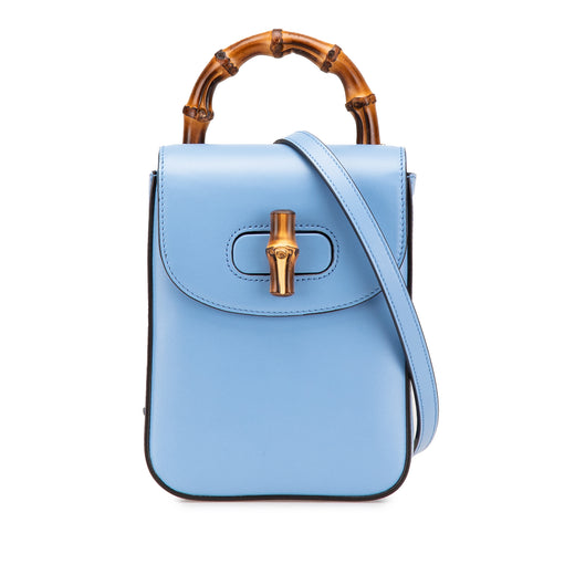 Mini Calfskin Bamboo Top Handle Bag - Image 1