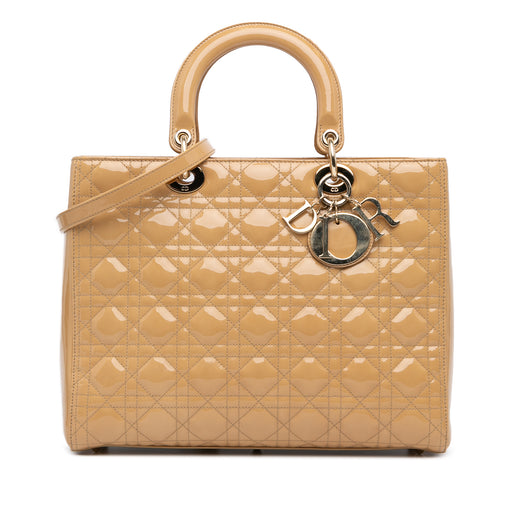 Large Patent Cannage Lady Dior - Image 1