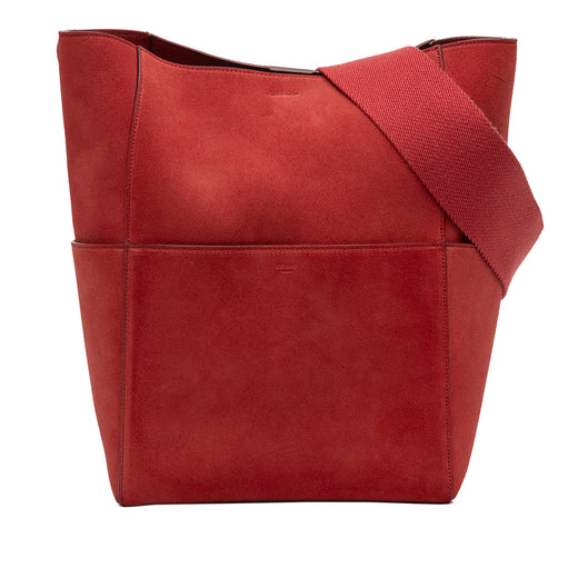 Medium Suede Seau Sangle Bucket Bag - Image 1