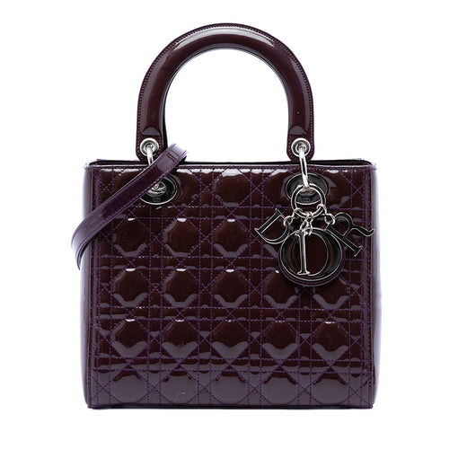 Medium Patent Cannage Lady Dior - Image 1