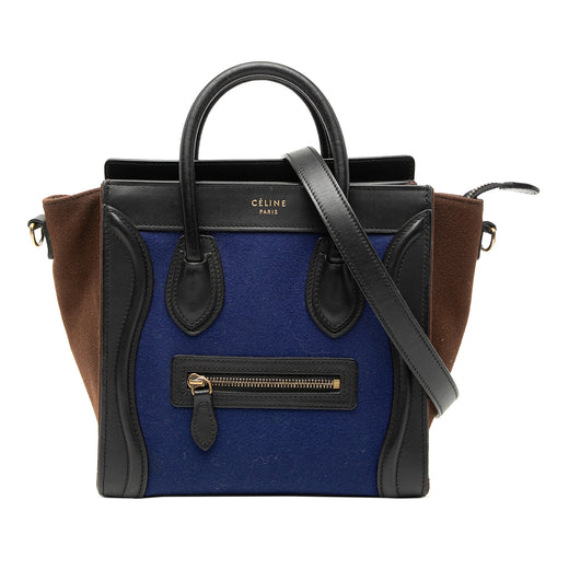 Nano Tricolor Felt Luggage Tote - Image 1