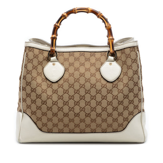 GG Canvas Bamboo Diana Tote - Image 1