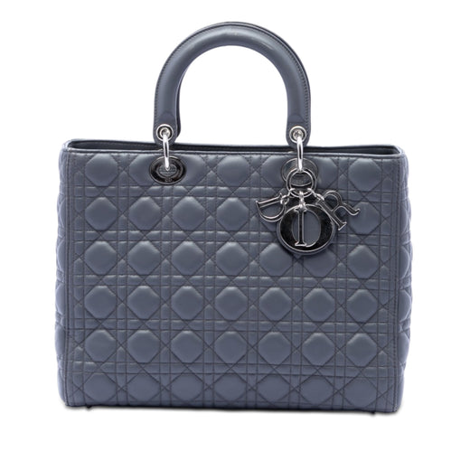 Large Lambskin Cannage Lady Dior - Image 1