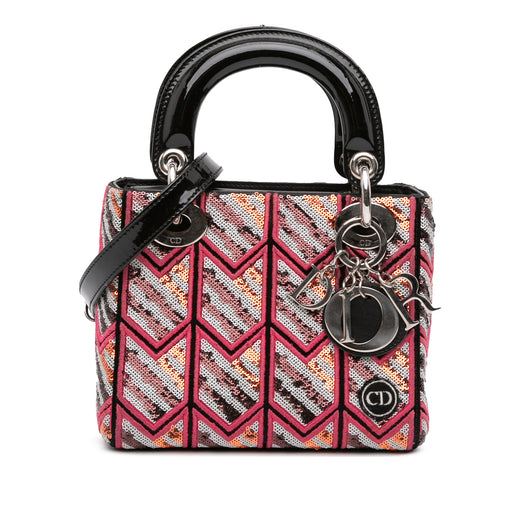 Mini Patent Sequined Lady Dior - Image 1