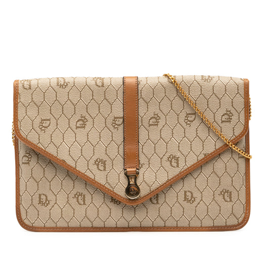 Honeycomb Coated Canvas Chain Crossbody - Image 1
