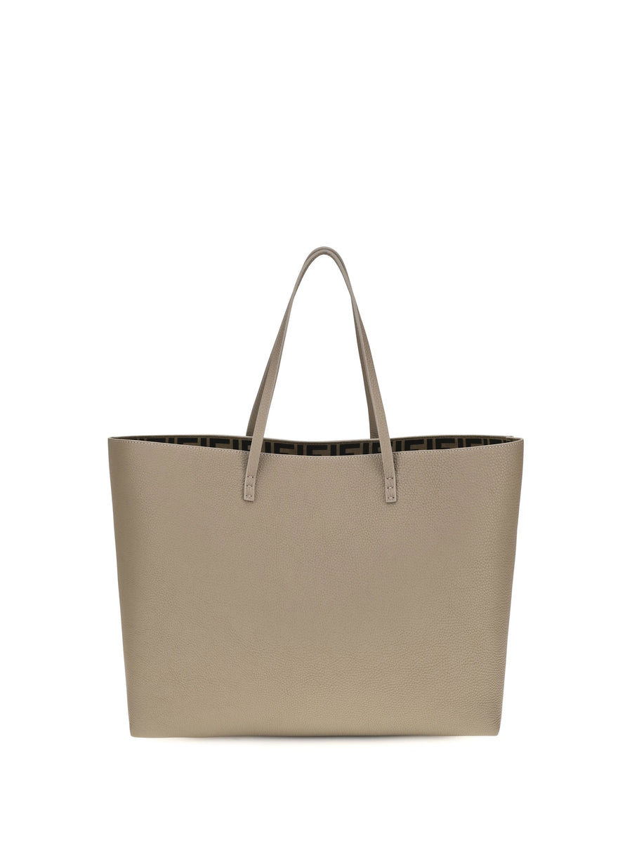 Fendi Roll Roman Shoulder Bag — Beige Calf Leather Bos Taurus