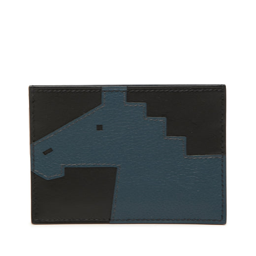 Evercolor and Tadelakt Cheval Picto Card Holder - Image 1