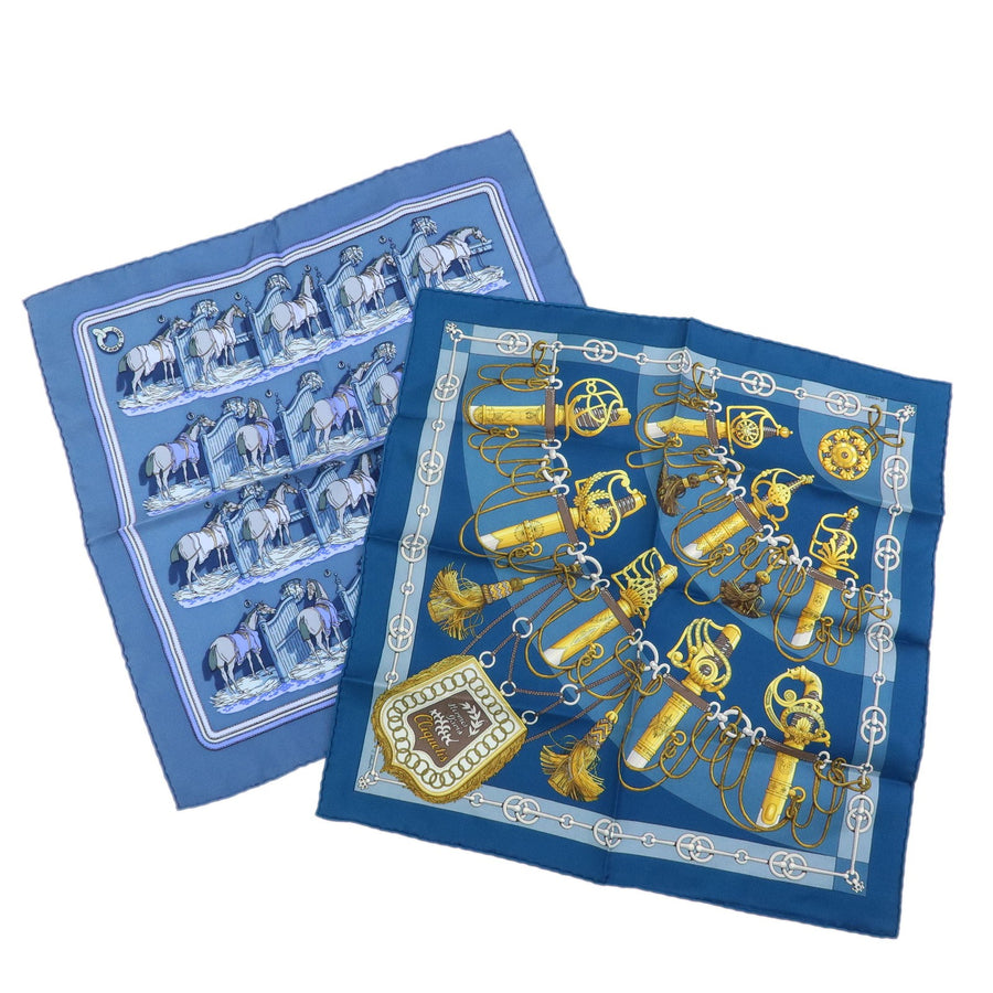 Hermes Carré 42 Silk Blue Accessory