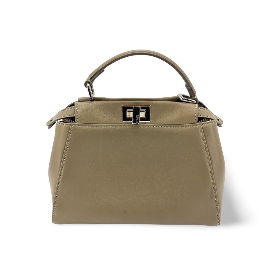 Fendi Peekaboo Ombre Leather Beige Bag