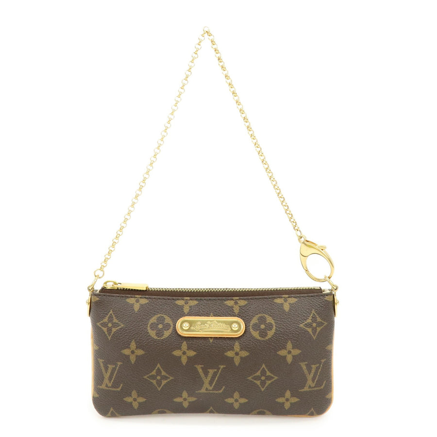 Louis Vuitton Milla Pochette Monogram Canvas Brown Bag