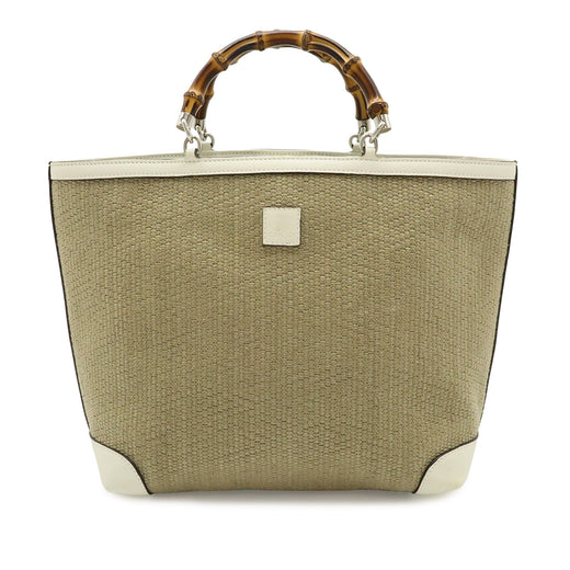 Raffia Bamboo Childrens Tote - Image 1