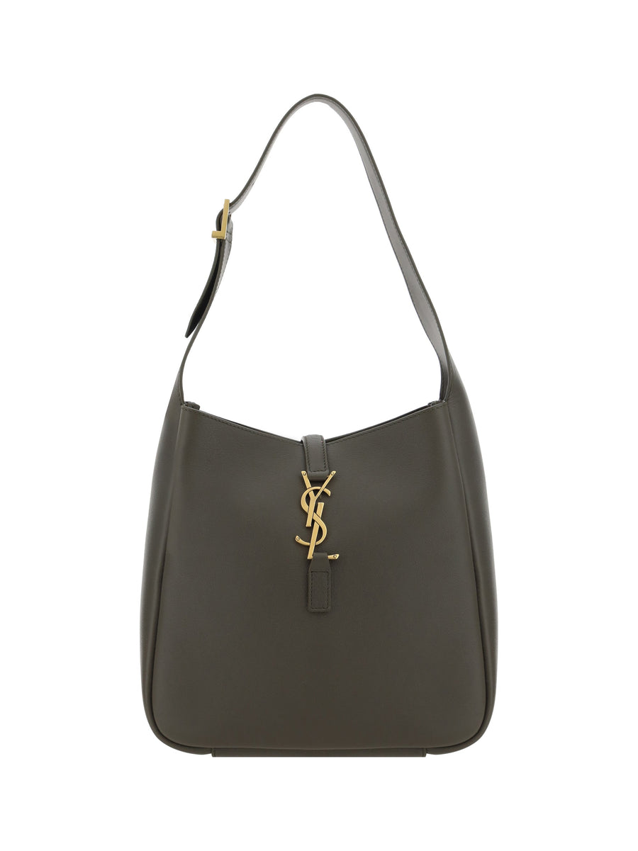 Saint Laurent Cassandre Shoulder Bag — Gray Calf Leather Bos Taurus