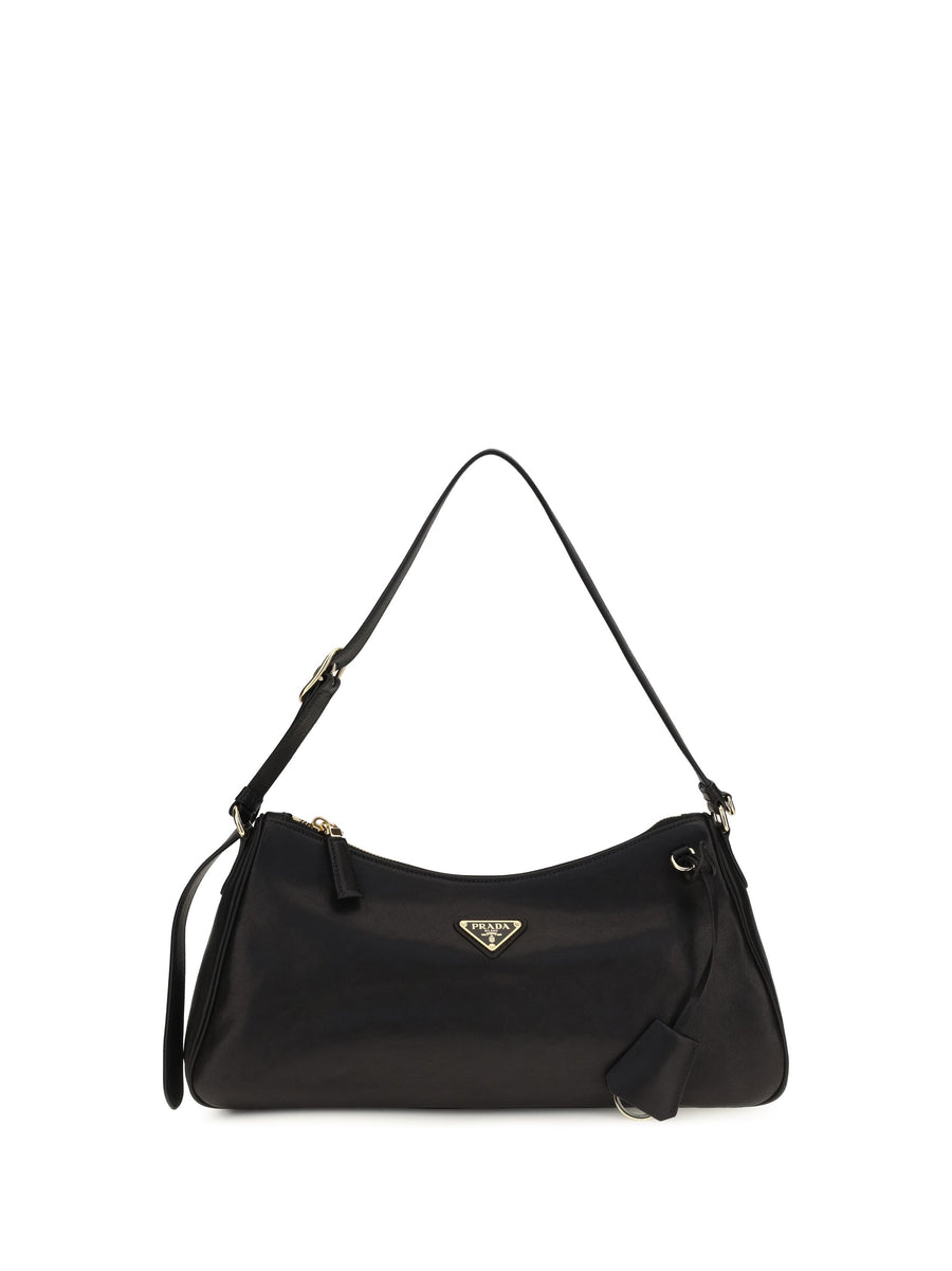 Prada Aimée Shoulder Bag — Black Lamb Ovis Aries