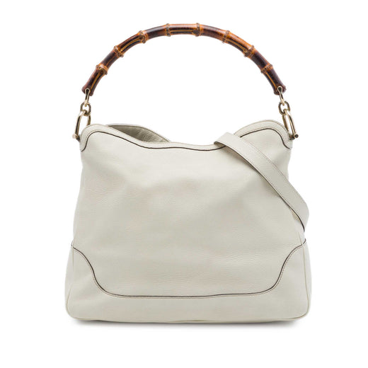 Calfskin Bamboo Diana Satchel - Image 1