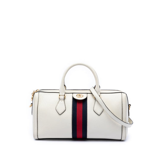 Medium Calfskin Web Ophidia Top Handle Bag - Image 1