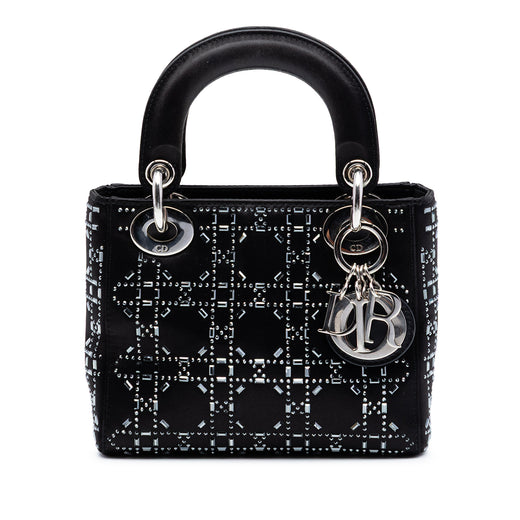 Mini Velvet Cannage Strass Embellished Lady Dior - Image 1