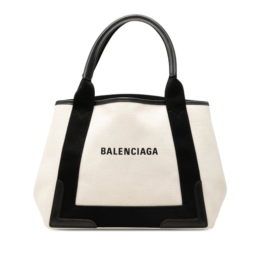 Canvas Navy Cabas Tote S - Image 1