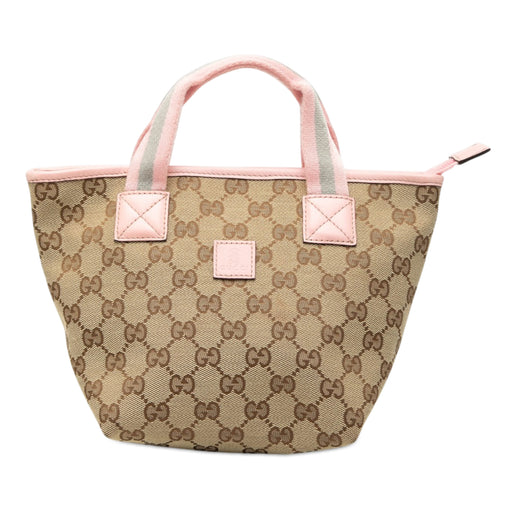 Childrens Mini GG Canvas Web Handbag - Image 1