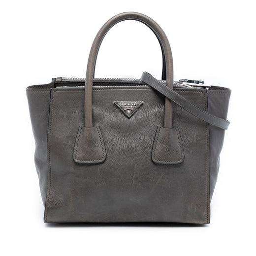 Small Glace Calf Twin Pocket Satchel - Image 1