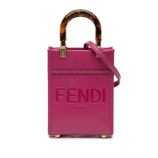 Mini Leather Sunshine Shopper Tote - Image 1