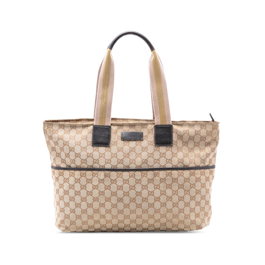 GG Canvas Web Tote - Image 1