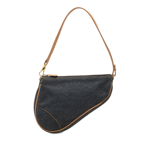 Mini Denim Saddle Pochette - Image 1