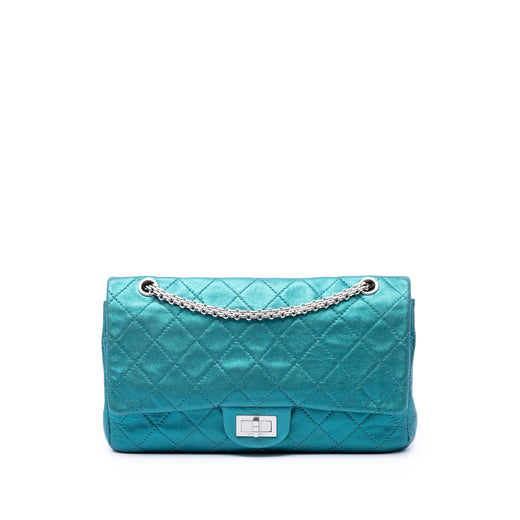 Quilted Metallic Lambskin Reissue 2.55 Double Flap 227 - Image 1