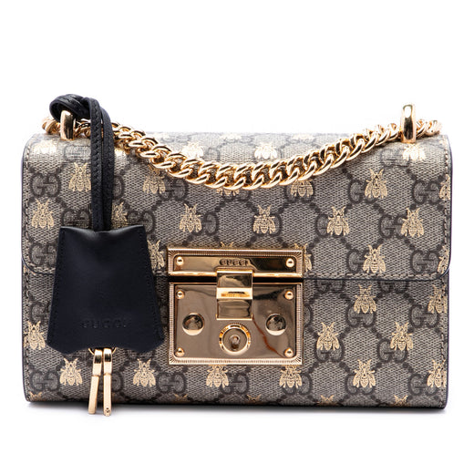 Small GG Supreme Bee Padlock Crossbody - Image 1
