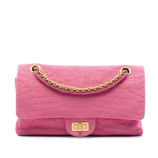 Croc Quilted Jersey Reissue 2.55 Double Flap 225 - Image 1