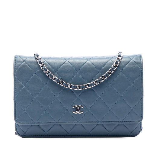 CC Quilted Lambskin Wallet On Chain - Image 1