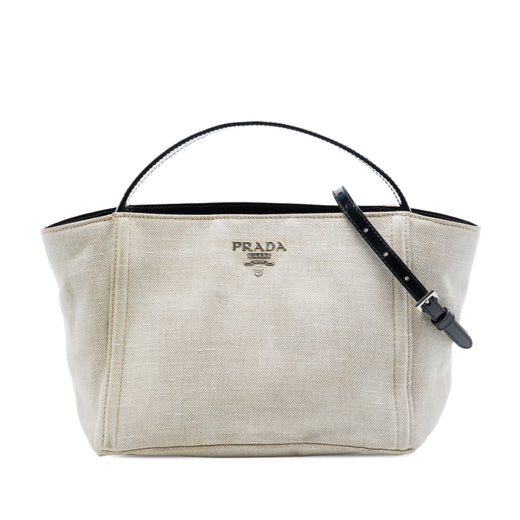 Linen Blend Satchel - Image 1