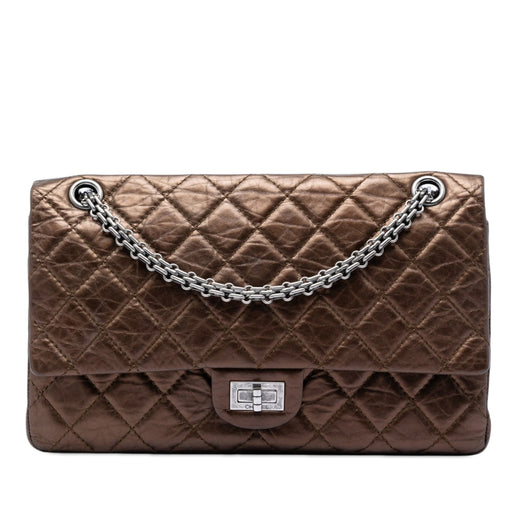 Quilted Metallic Aged Calfskin Reissue 2.55 Double Flap 226 - Image 1