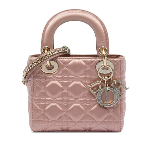 Mini Satin Cannage Swarovski Crystal Lady Dior - Image 1