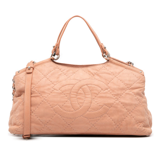 Small Iridescent Calfskin Sea Hit Tote - Image 1