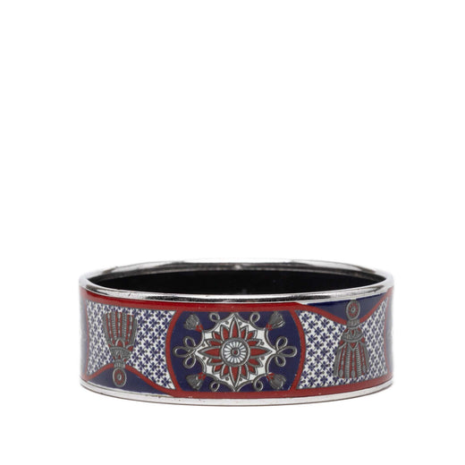 Wide Passementerie Enamel Bangle 65 - Image 1