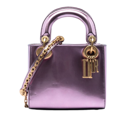 Mini Metallic Patent Lady Dior - Image 1